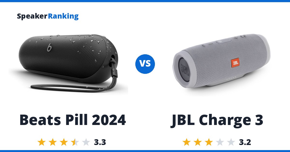 Beats Pill 2024 vs JBL Charge 3