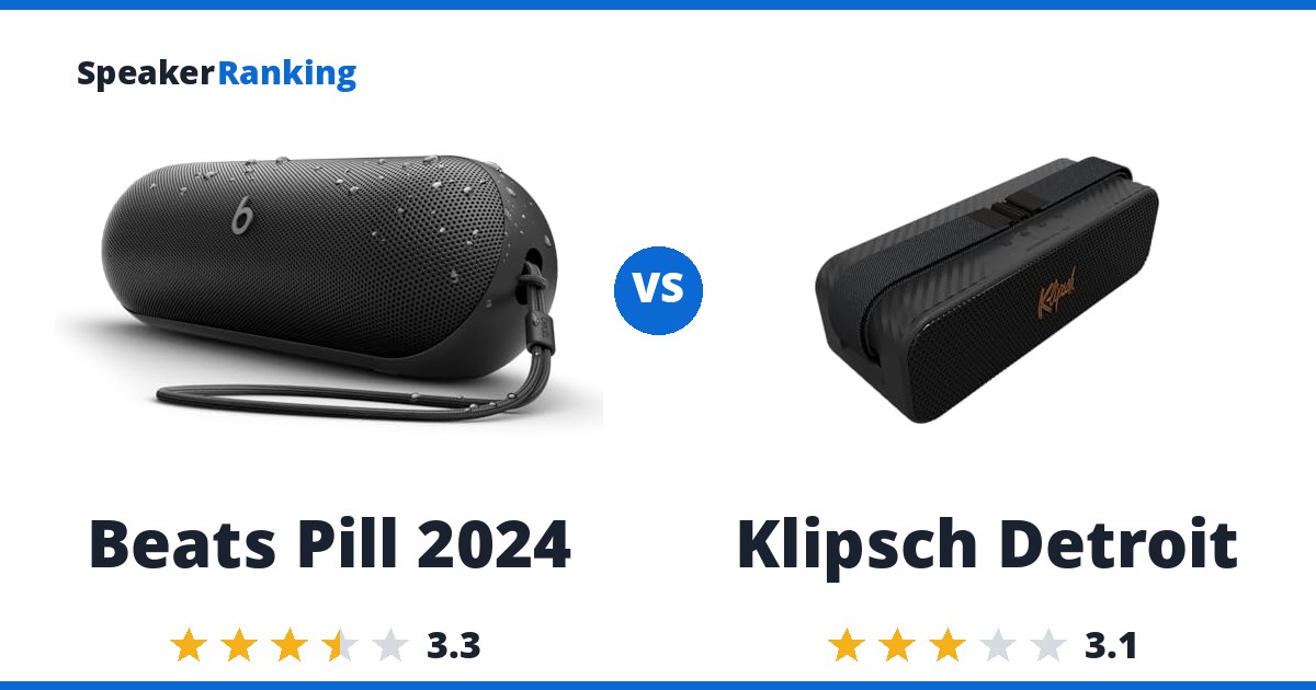 Beats Pill 2024 vs Klipsch Detroit