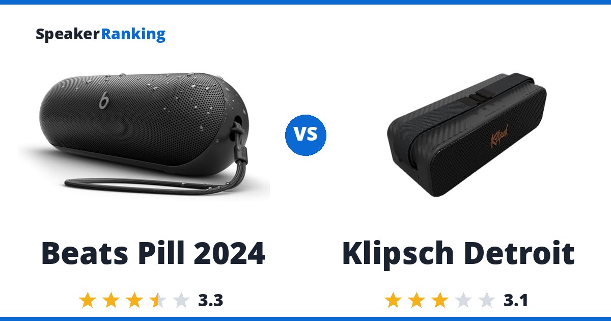 Beats Pill 2024 vs Klipsch Detroit
