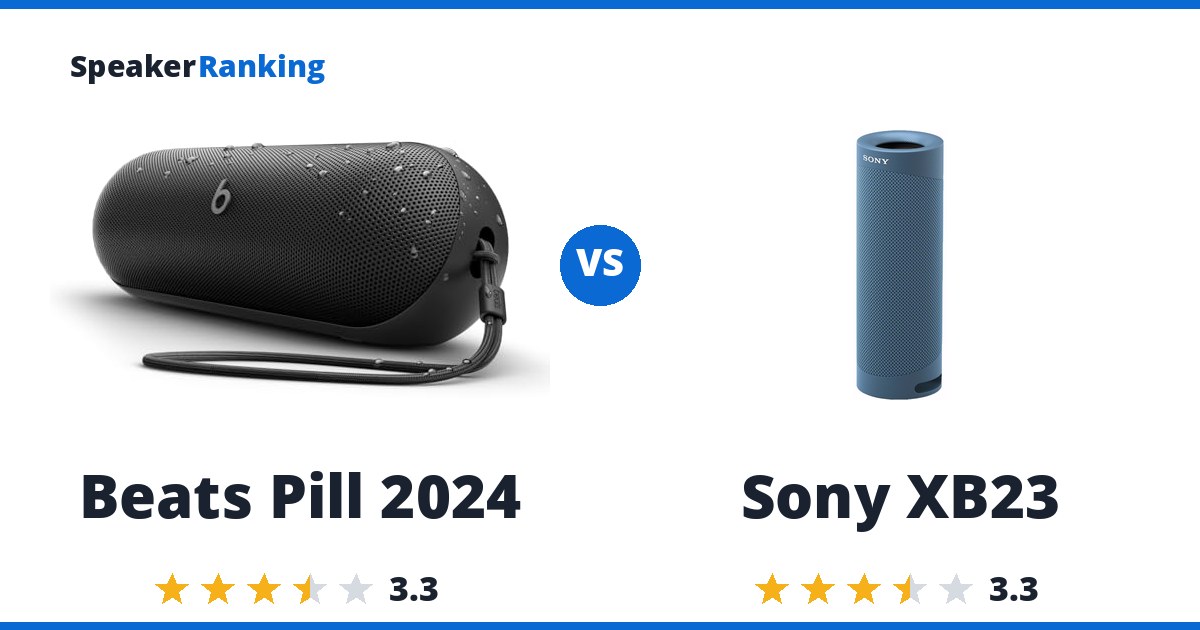 Beats Pill 2024 vs Sony XB23