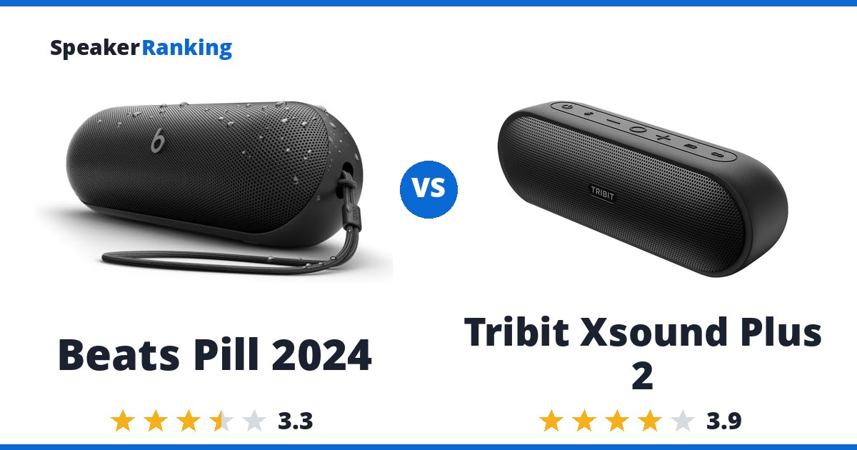 Beats Pill 2024 vs Tribit Xsound Plus 2