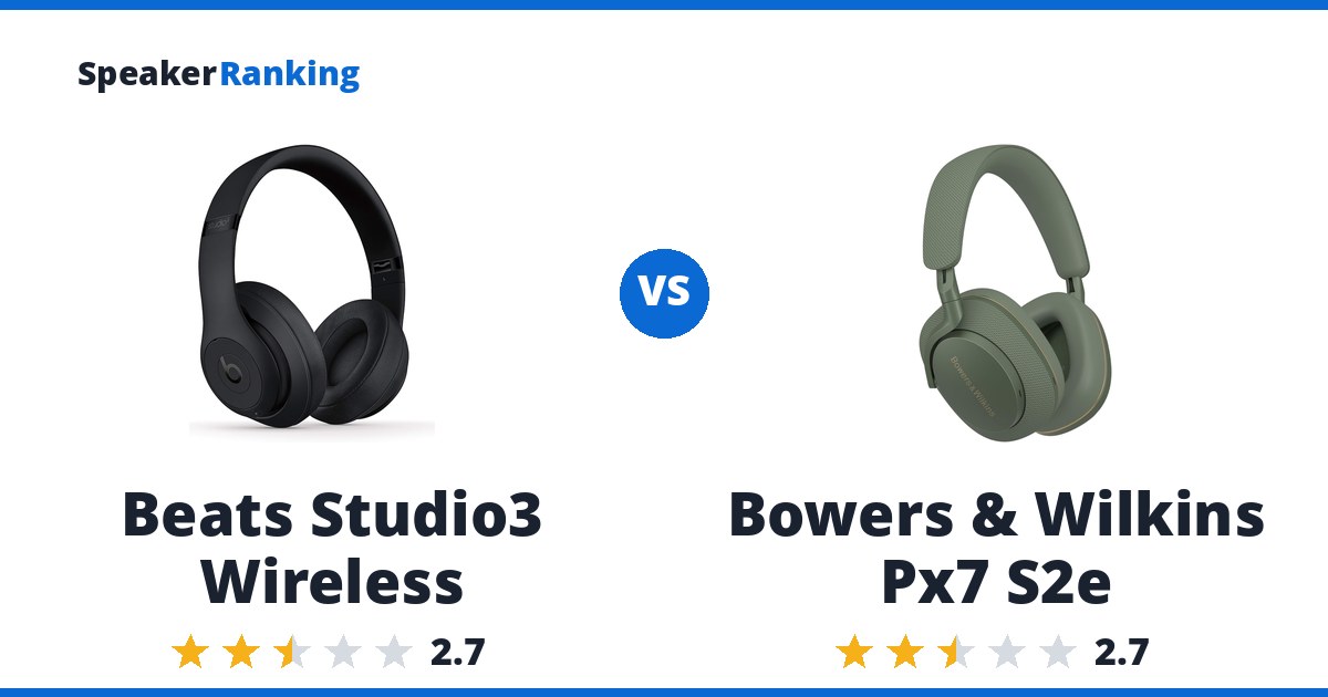 Beats Studio3 Wireless vs Bowers & Wilkins Px7 S2e