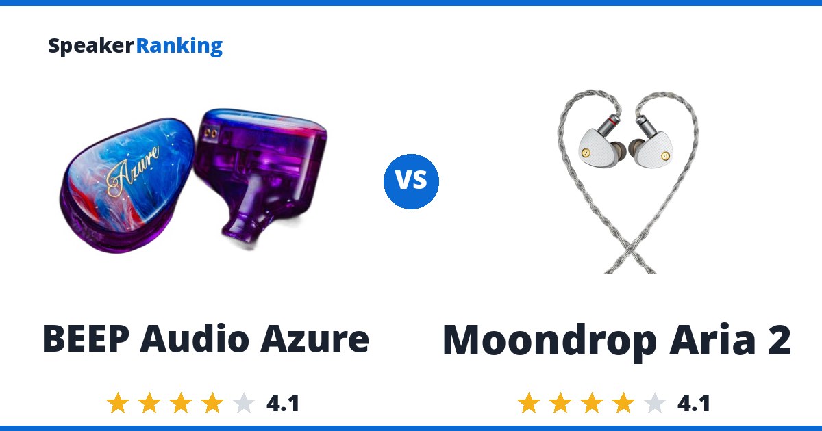BEEP Audio Azure vs Moondrop Aria 2