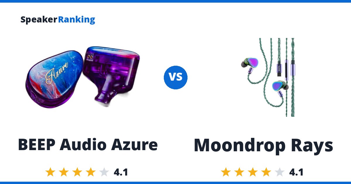 BEEP Audio Azure vs Moondrop Rays