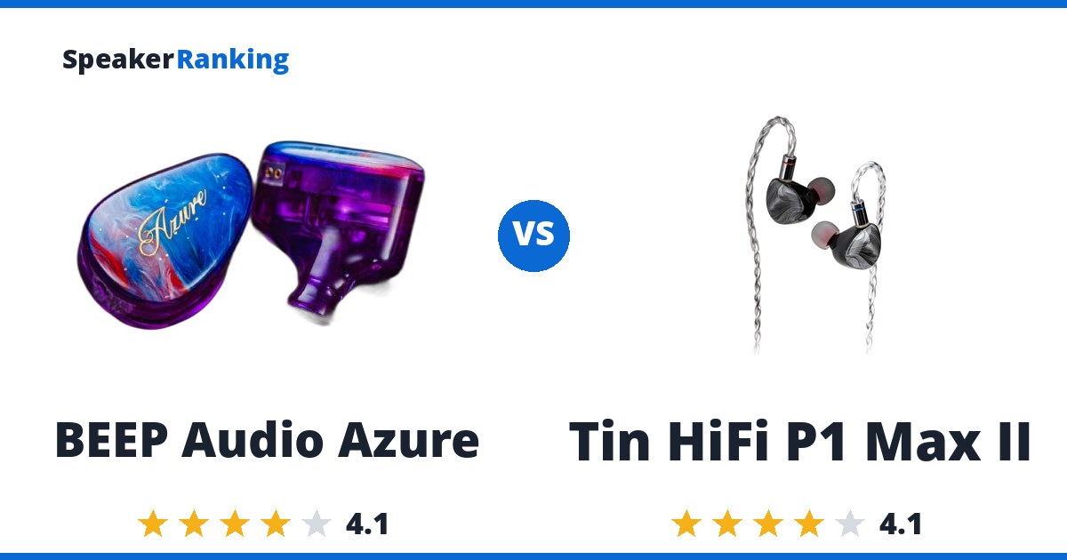 BEEP Audio Azure vs Tin HiFi P1 Max II