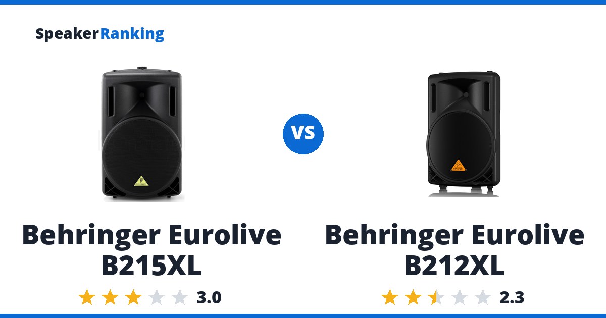 Behringer Eurolive B215XL vs Behringer Eurolive B212XL