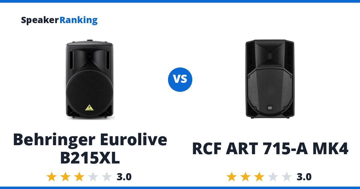 Behringer Eurolive B215XL vs RCF ART 715-A MK4