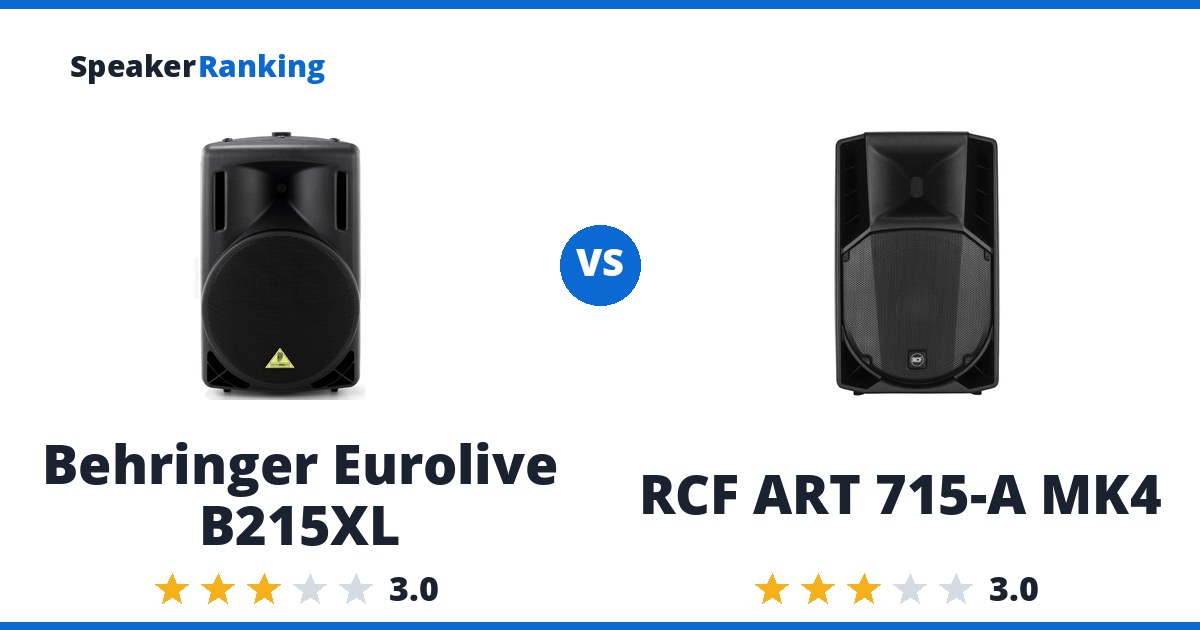 Behringer Eurolive B215XL vs RCF ART 715-A MK4