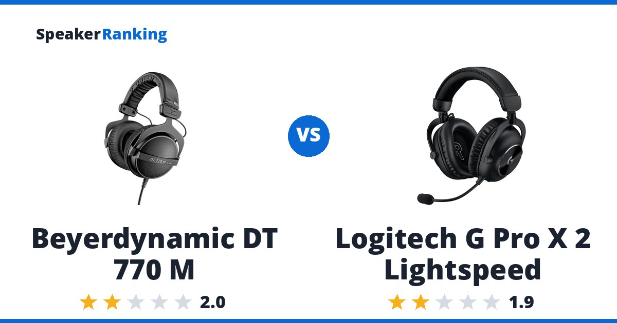 Beyerdynamic DT 770 M vs Logitech G Pro X 2 Lightspeed