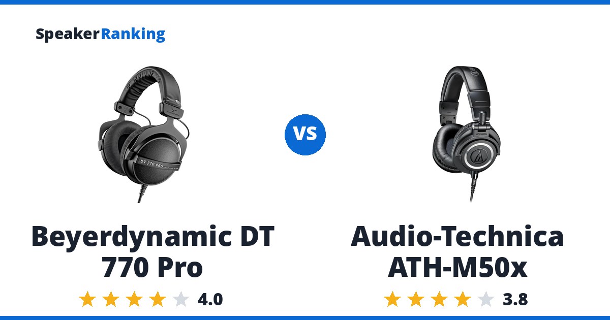 Beyerdynamic DT 770 Pro vs Audio-Technica ATH-M50x