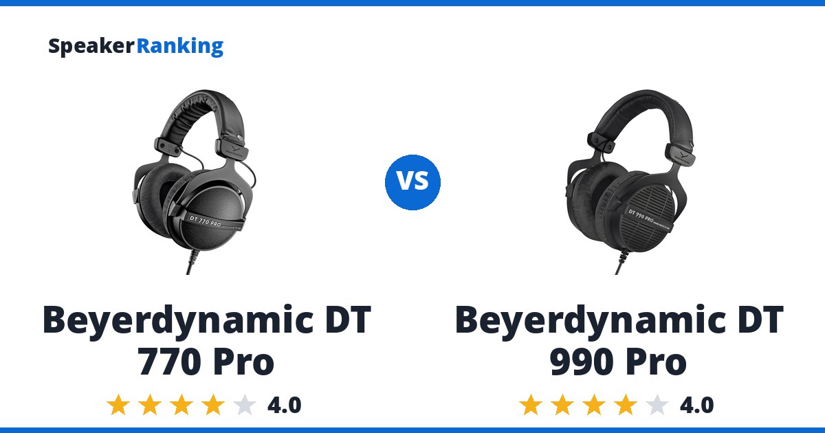 Beyerdynamic DT 770 Pro vs Beyerdynamic DT 990 Pro