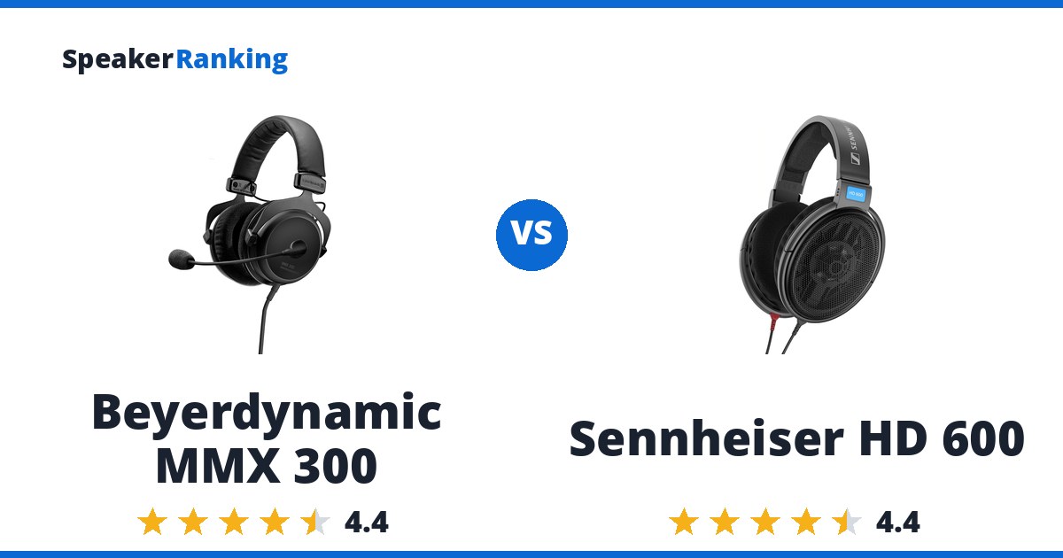 Beyerdynamic MMX 300 vs Sennheiser HD 600