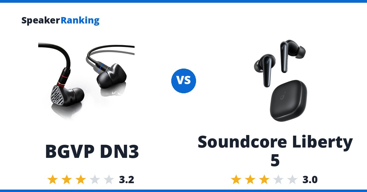 BGVP DN3 vs Soundcore Liberty 5