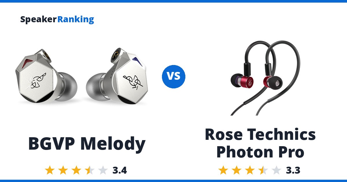 BGVP Melody vs Rose Technics Photon Pro