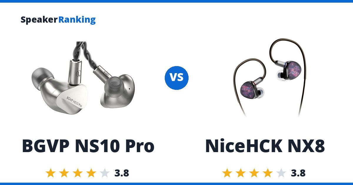 BGVP NS10 Pro vs NiceHCK NX8