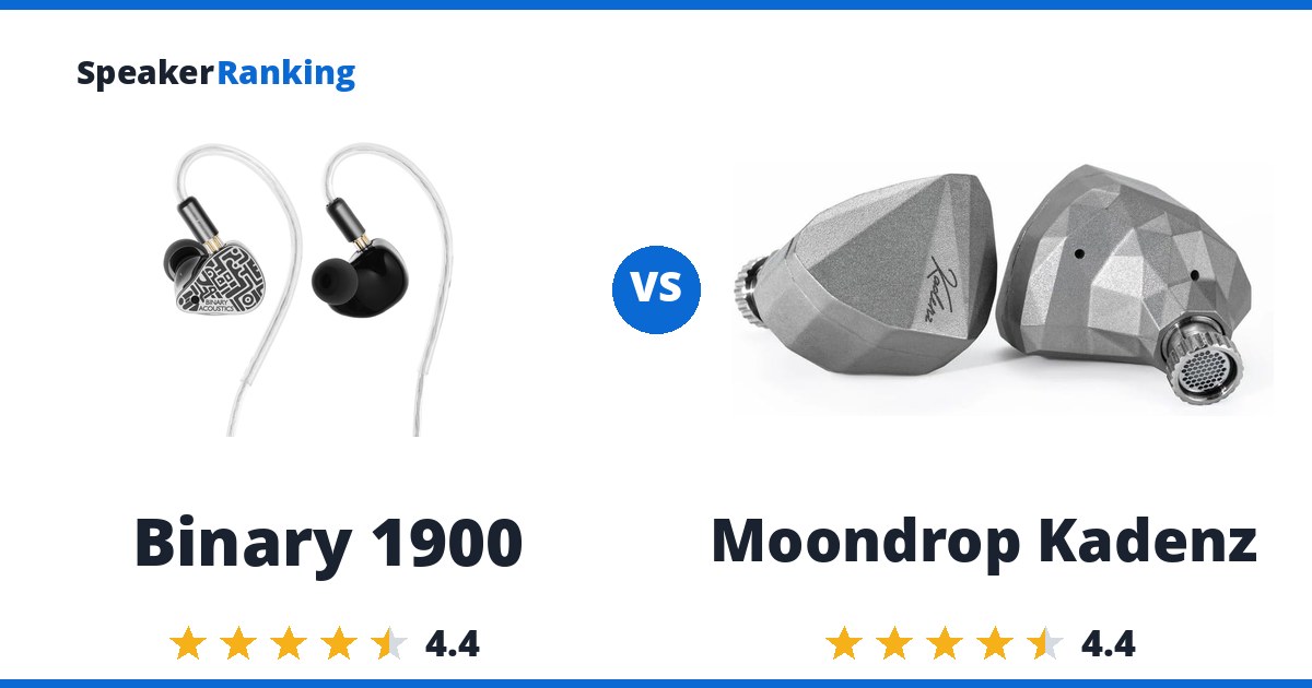 Binary 1900 vs Moondrop Kadenz