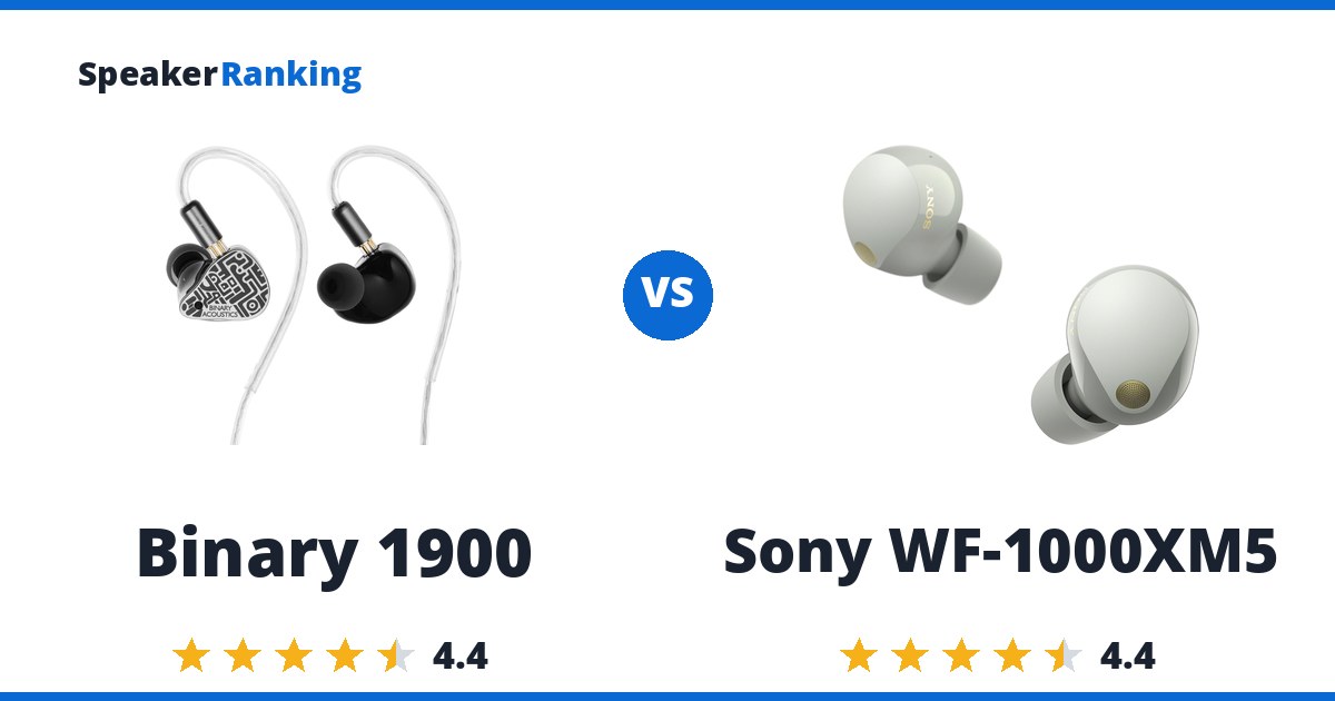 Binary 1900 vs Sony WF-1000XM5