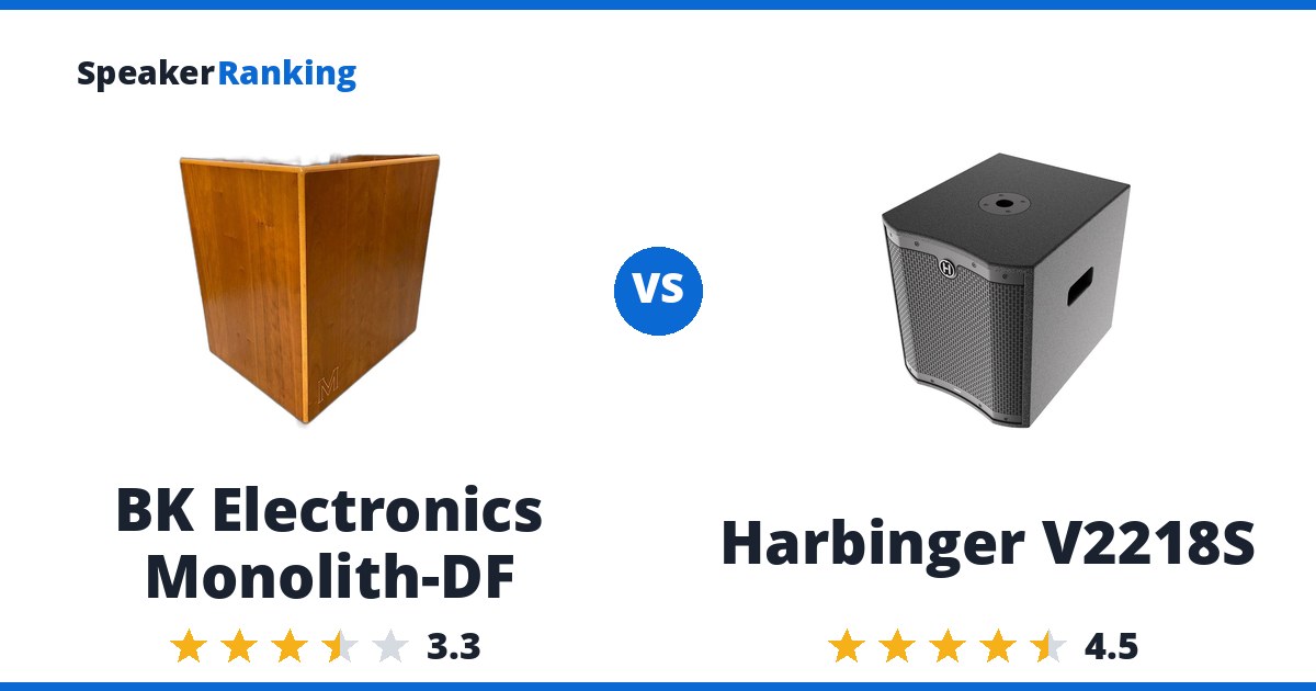 BK Electronics Monolith-DF vs Harbinger V2218S