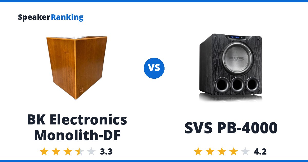 BK Electronics Monolith-DF vs SVS PB-4000