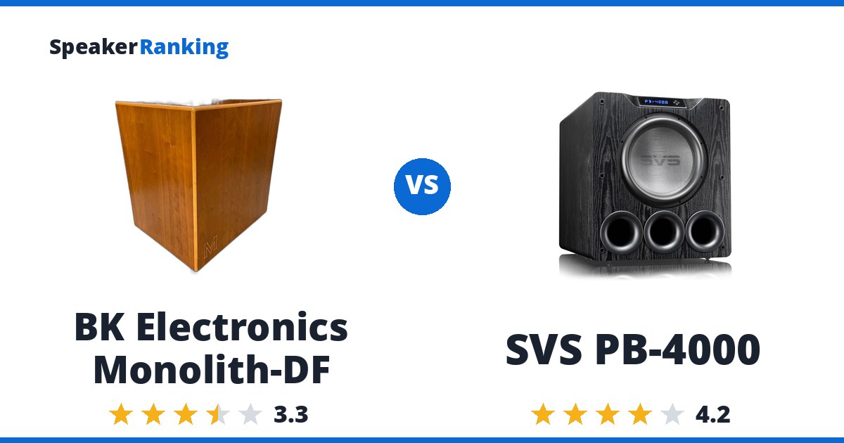 BK Electronics Monolith-DF vs SVS PB-4000