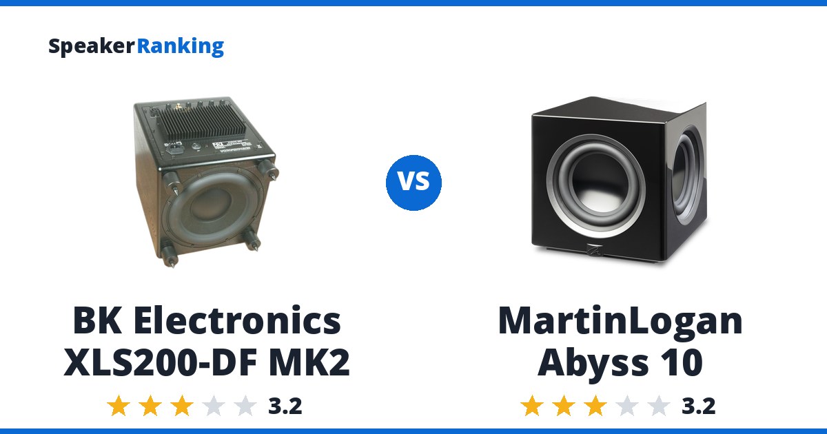 BK Electronics XLS200-DF MK2 vs MartinLogan Abyss 10