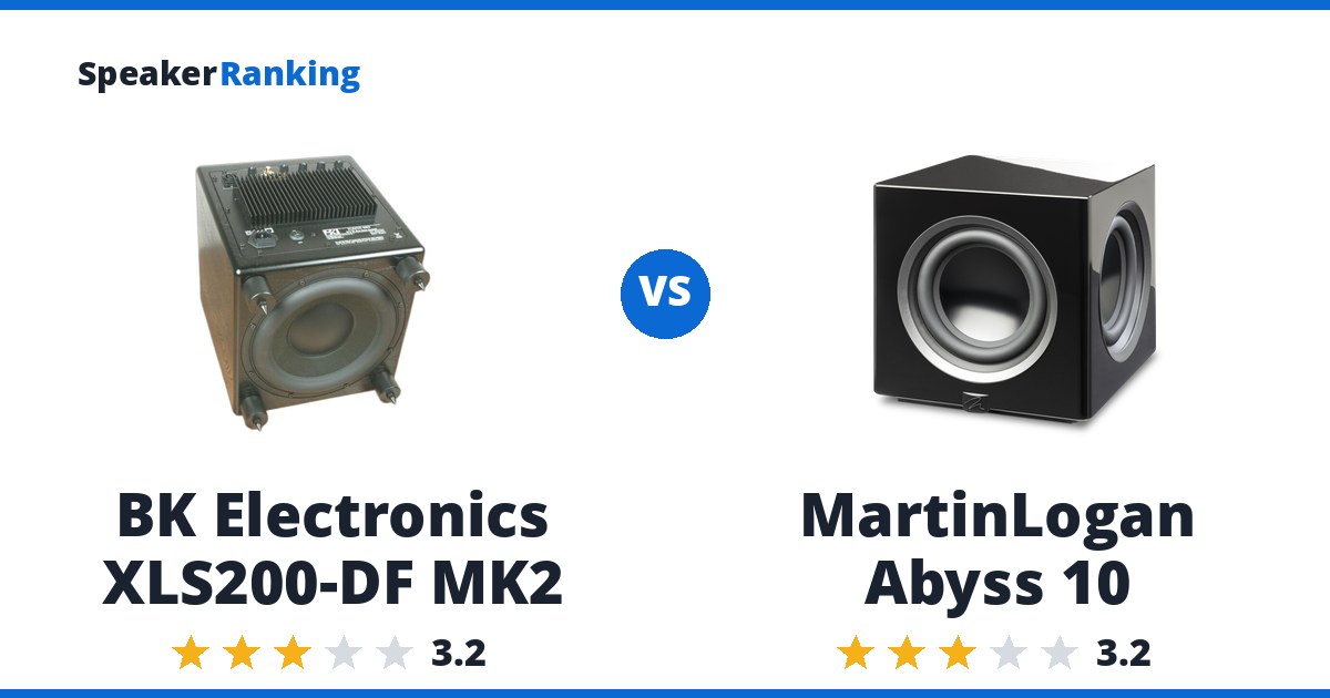 BK Electronics XLS200-DF MK2 vs MartinLogan Abyss 10