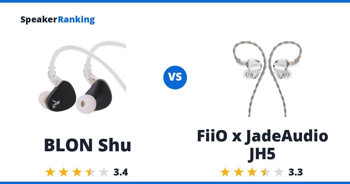 BLON Shu vs FiiO x JadeAudio JH5