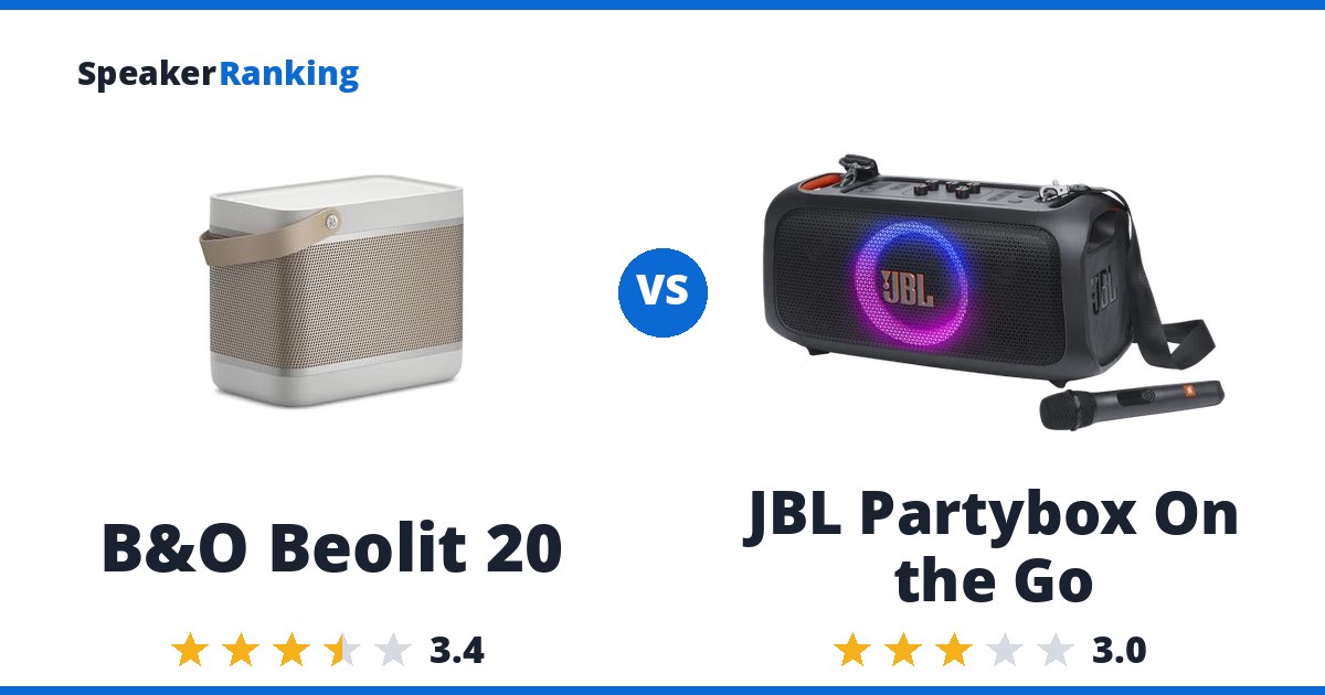 B&O Beolit 20 vs JBL Partybox On the Go