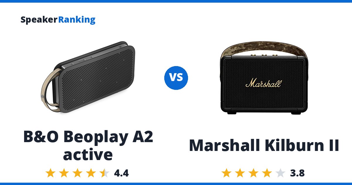 B&O Beoplay A2 active vs Marshall Kilburn II