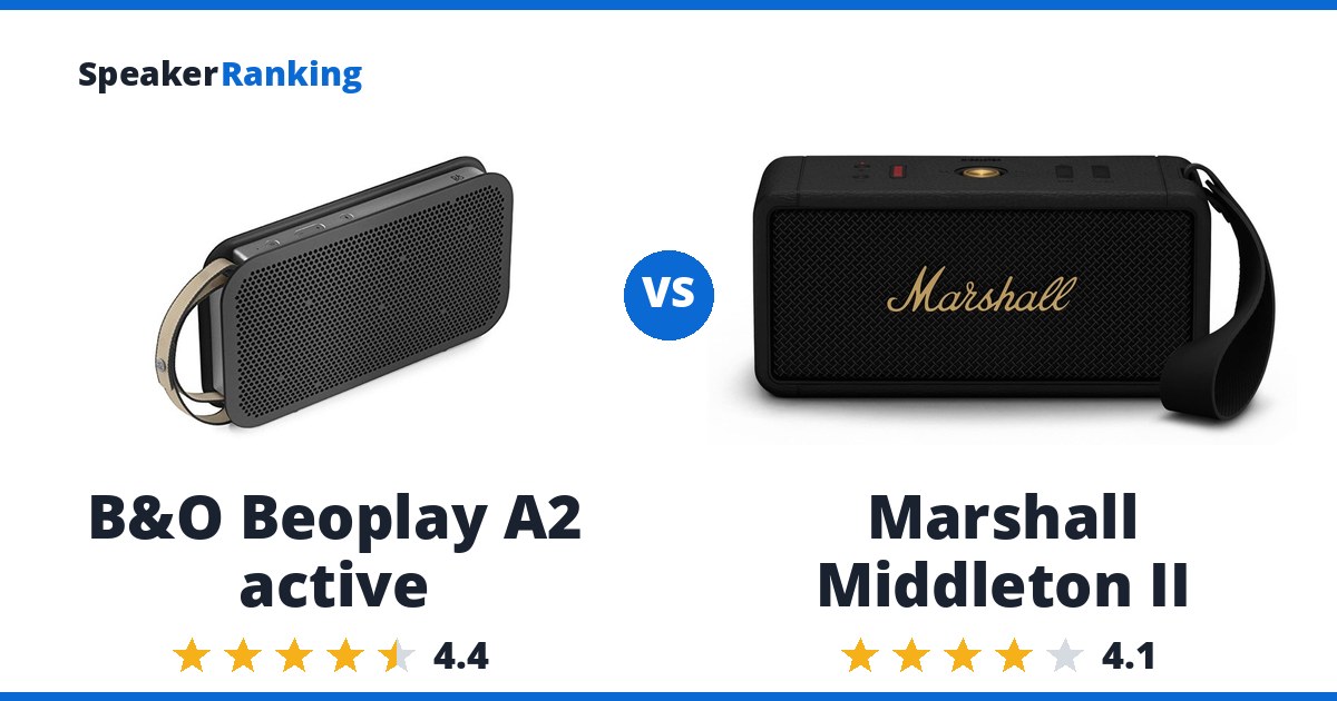 B&O Beoplay A2 active vs Marshall Middleton II
