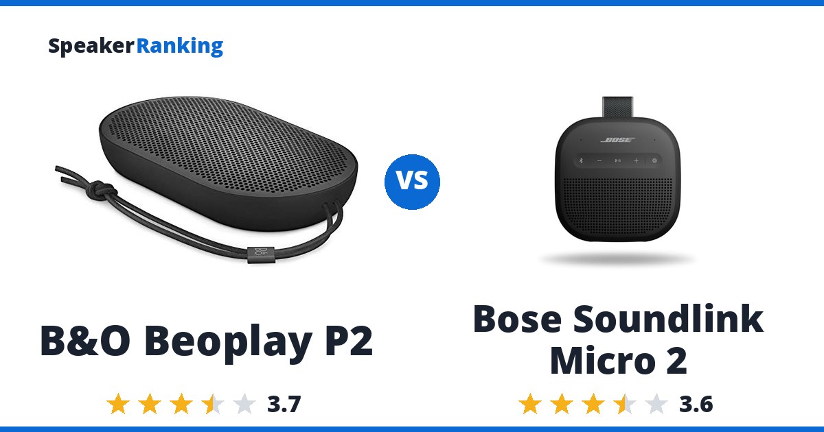 B&O Beoplay P2 vs Bose Soundlink Micro 2