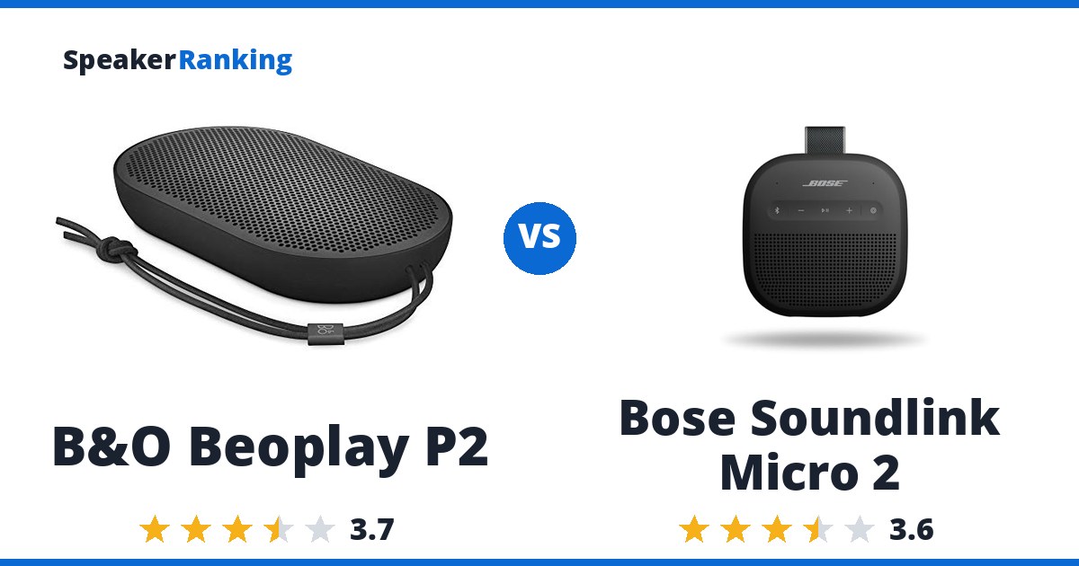 B&O Beoplay P2 vs Bose Soundlink Micro 2