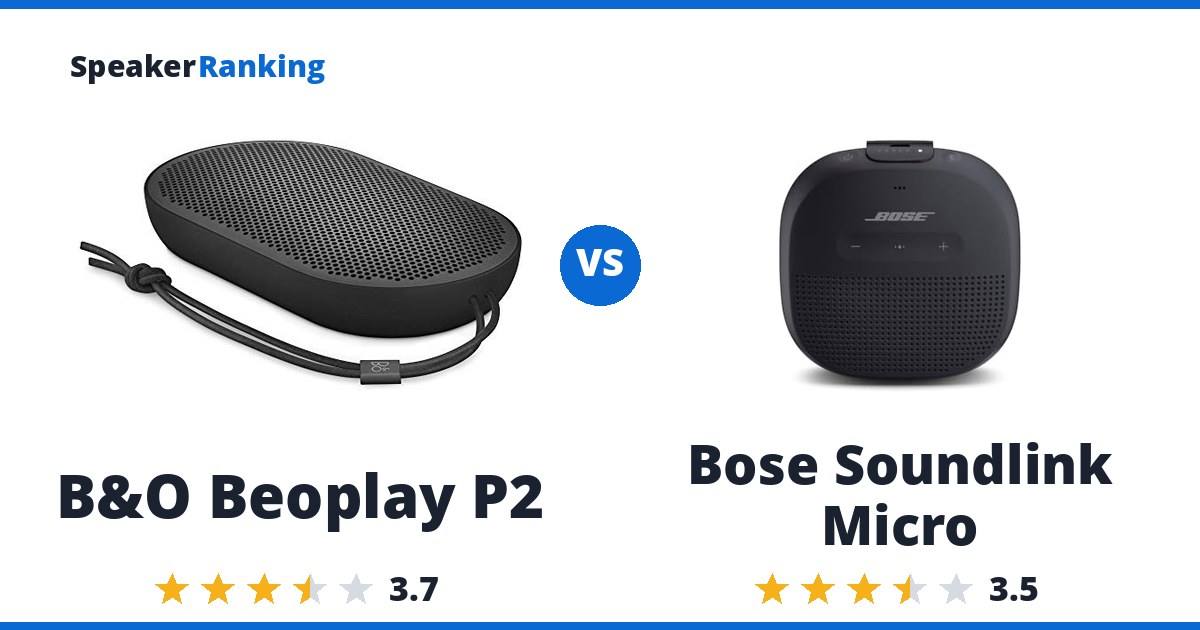 B&O Beoplay P2 vs Bose Soundlink Micro