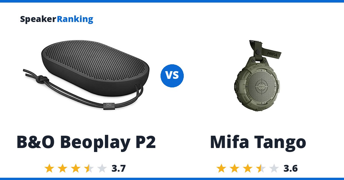 B&O Beoplay P2 vs Mifa Tango