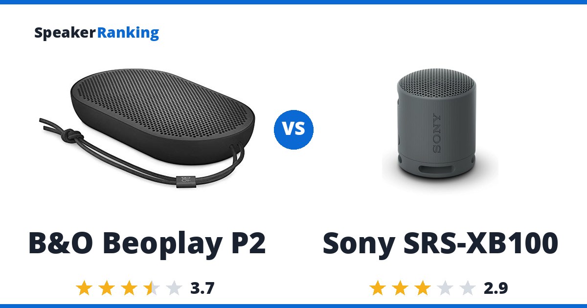 B&O Beoplay P2 vs Sony SRS-XB100