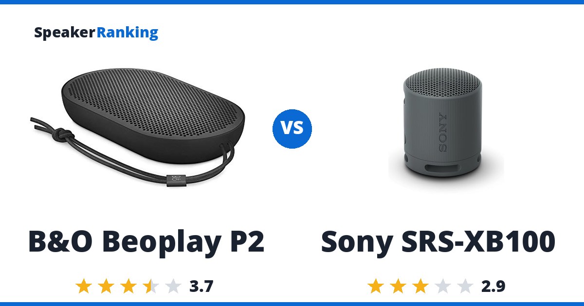 B&O Beoplay P2 vs Sony SRS-XB100