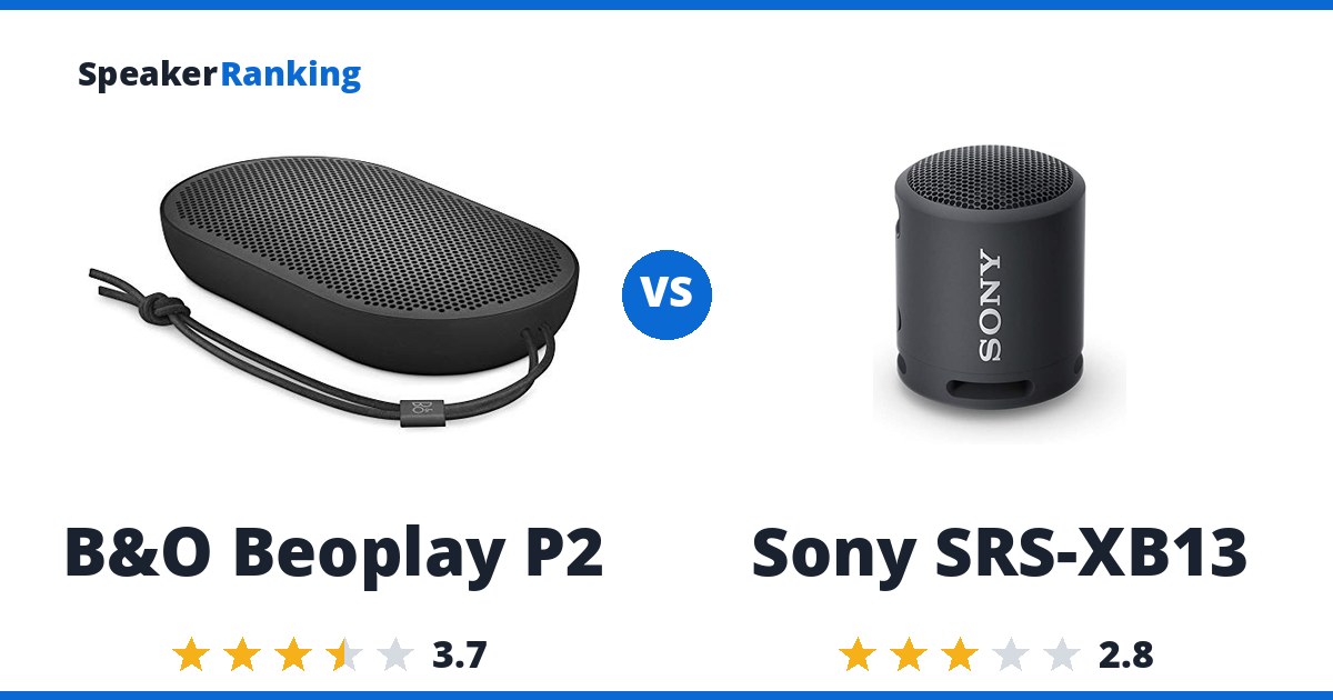 B&O Beoplay P2 vs Sony SRS-XB13