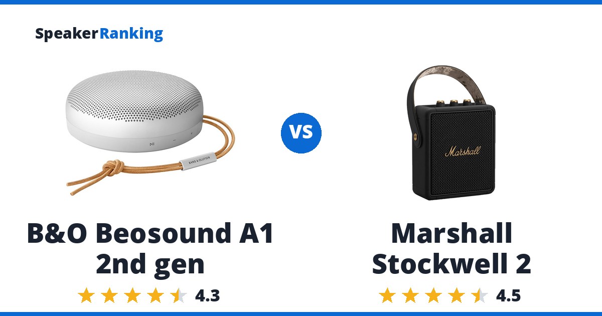 B&O Beosound A1 2nd gen vs Marshall Stockwell 2