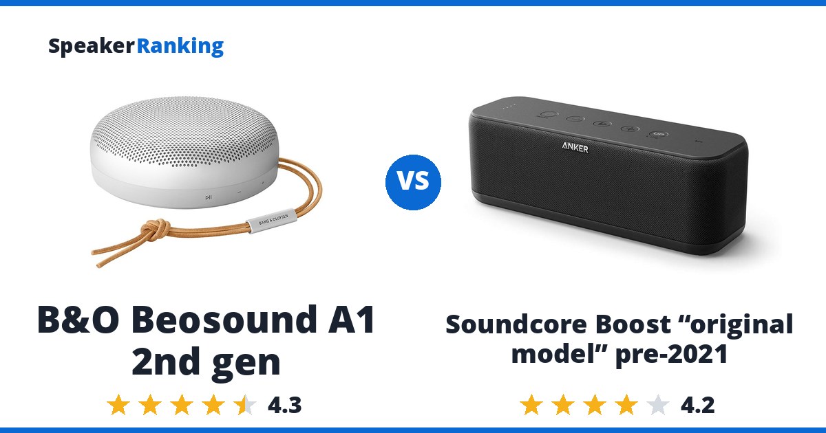 B&O Beosound A1 2nd gen vs Soundcore Boost “original model” pre-2021