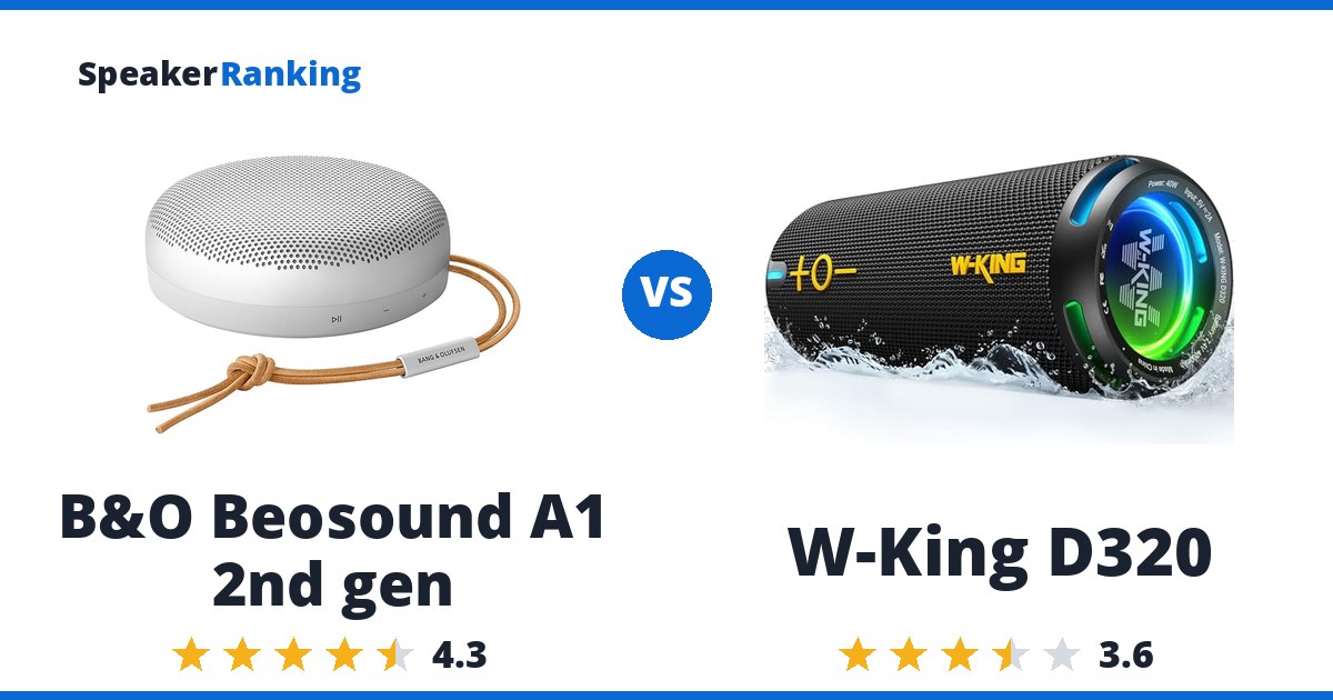 B&O Beosound A1 2nd gen vs W-King D320