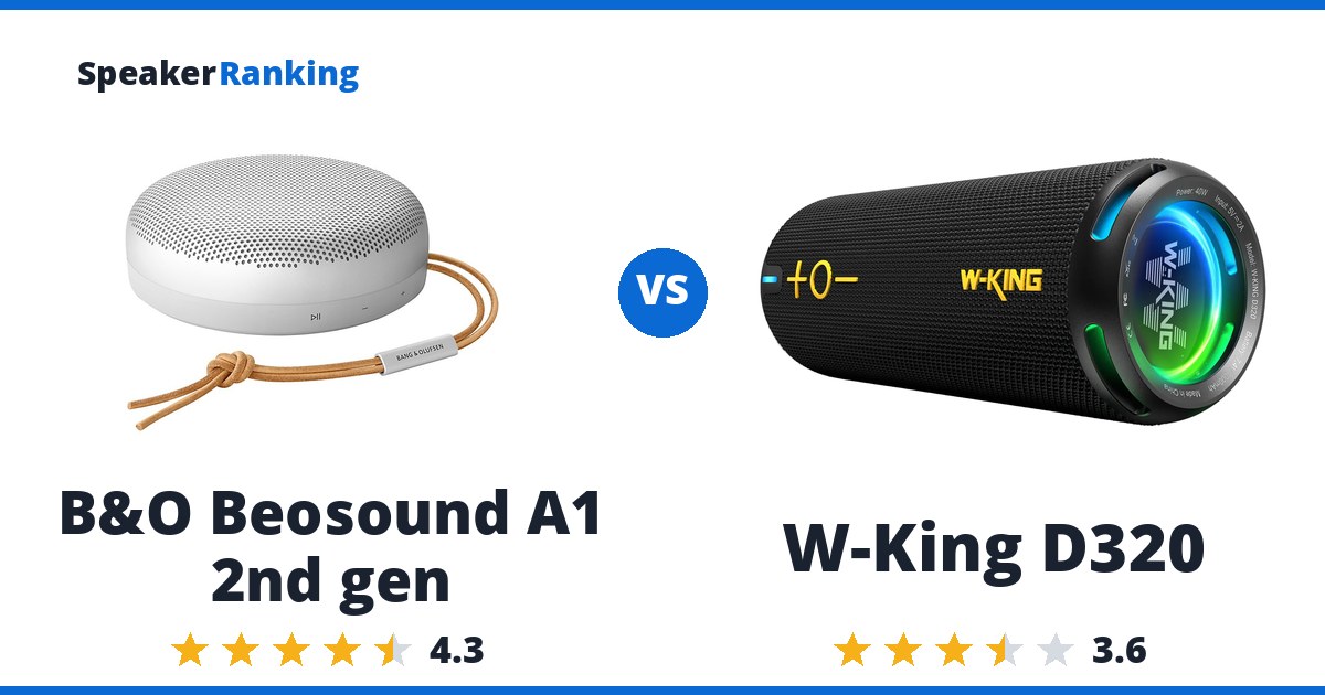 B&O Beosound A1 2nd gen vs W-King D320