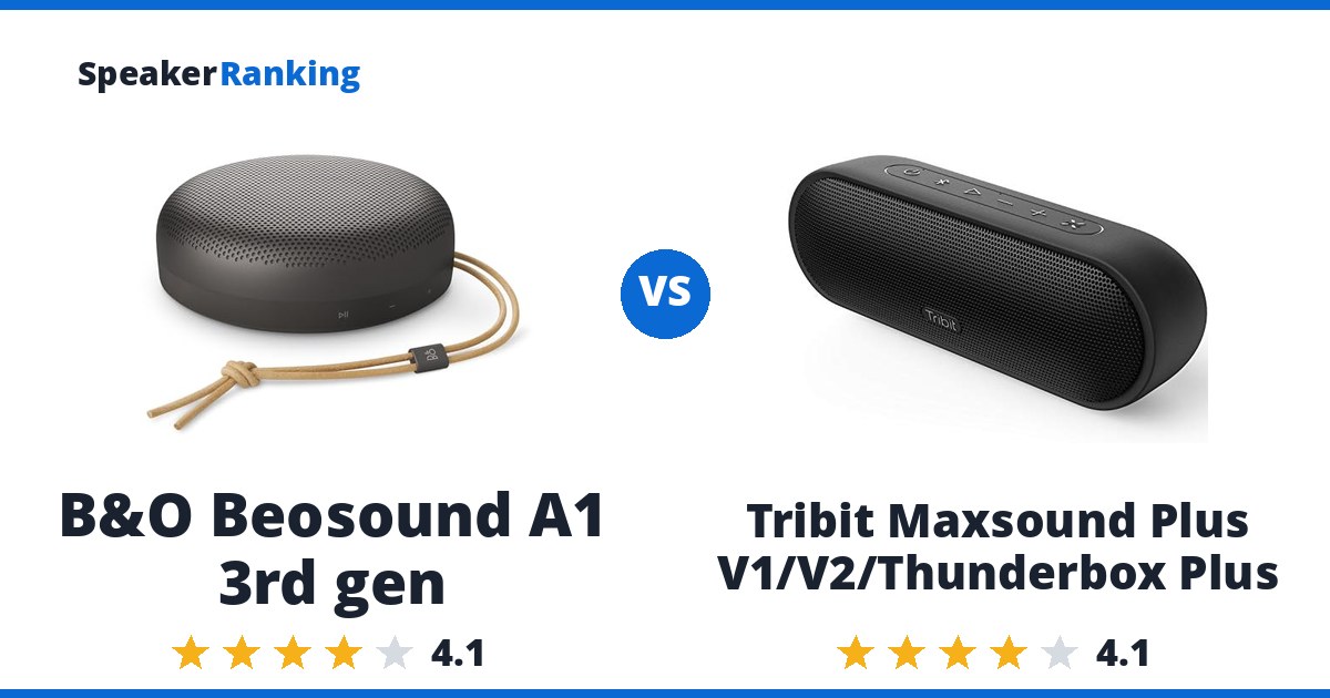 B&O Beosound A1 3rd gen vs Tribit Maxsound Plus V1/V2/Thunderbox Plus