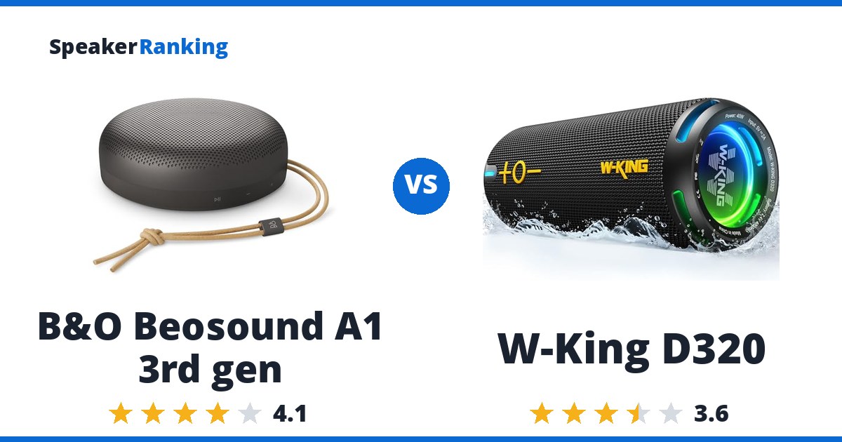 B&O Beosound A1 3rd gen vs W-King D320