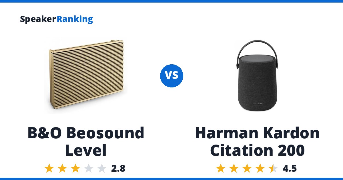 B&O Beosound Level vs Harman Kardon Citation 200