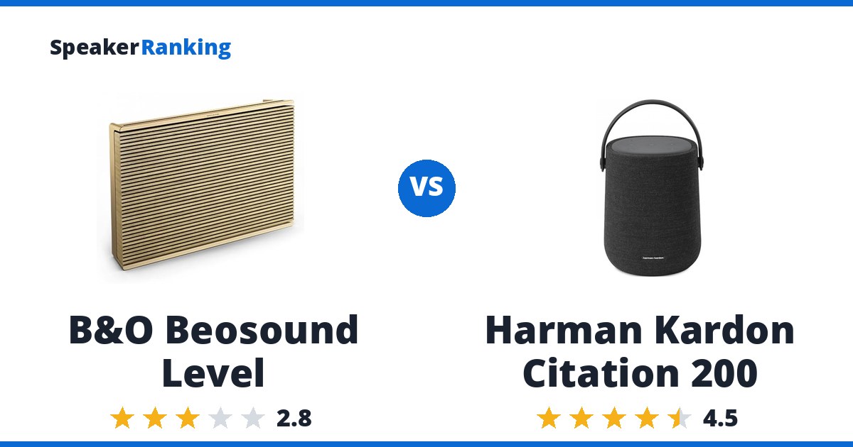 B&O Beosound Level vs Harman Kardon Citation 200