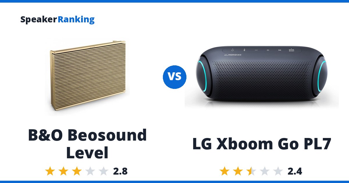 B&O Beosound Level vs LG Xboom Go PL7