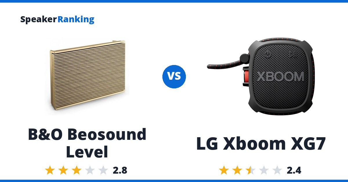 B&O Beosound Level vs LG Xboom XG7