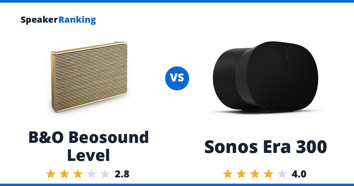 B&O Beosound Level vs Sonos Era 300