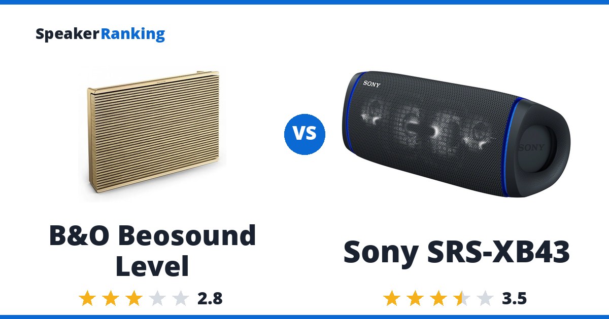 B&O Beosound Level vs Sony SRS-XB43