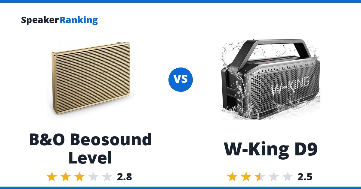 B&O Beosound Level vs W-King D9